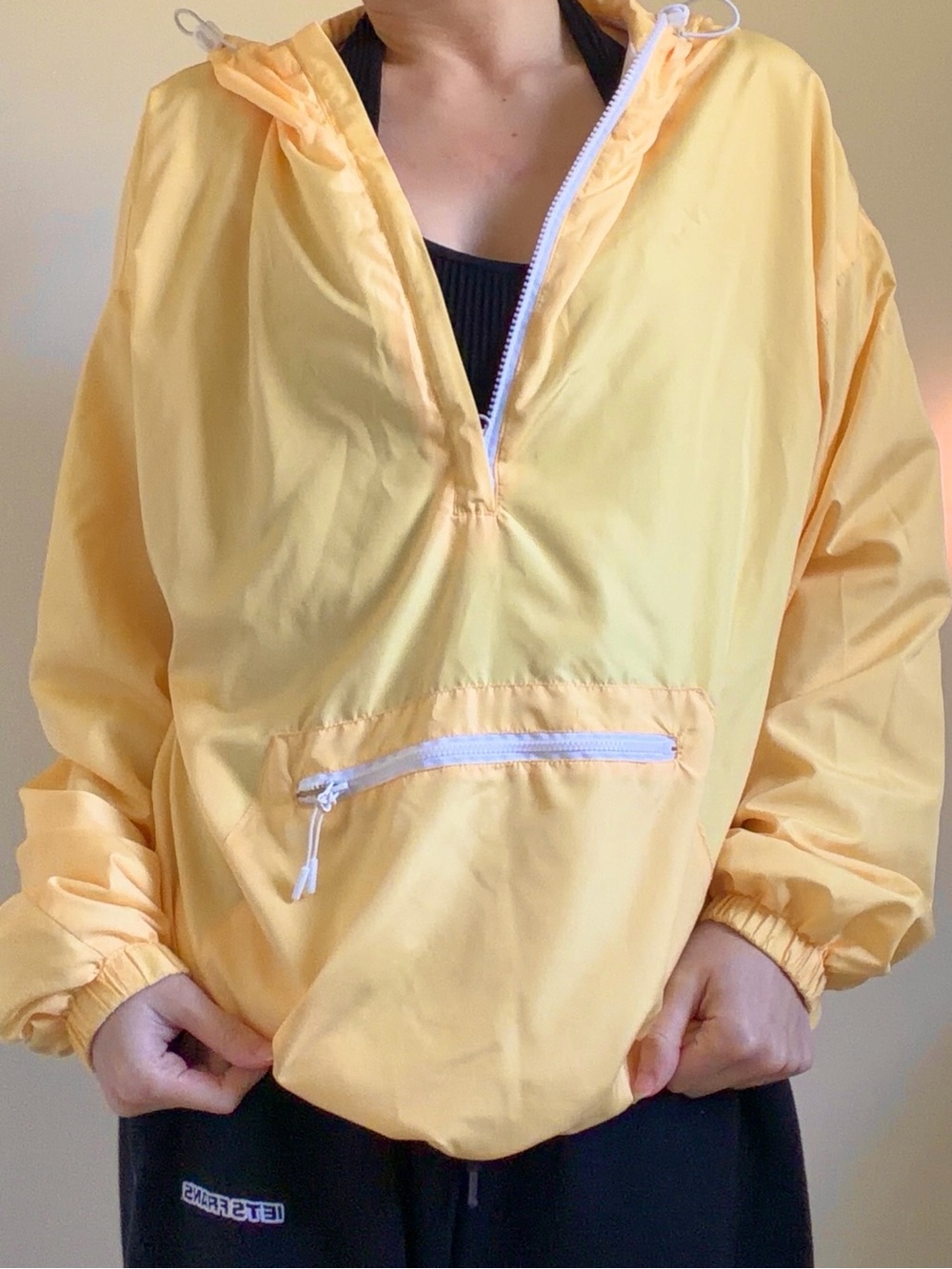 Ardene nylon butter yellow anorak